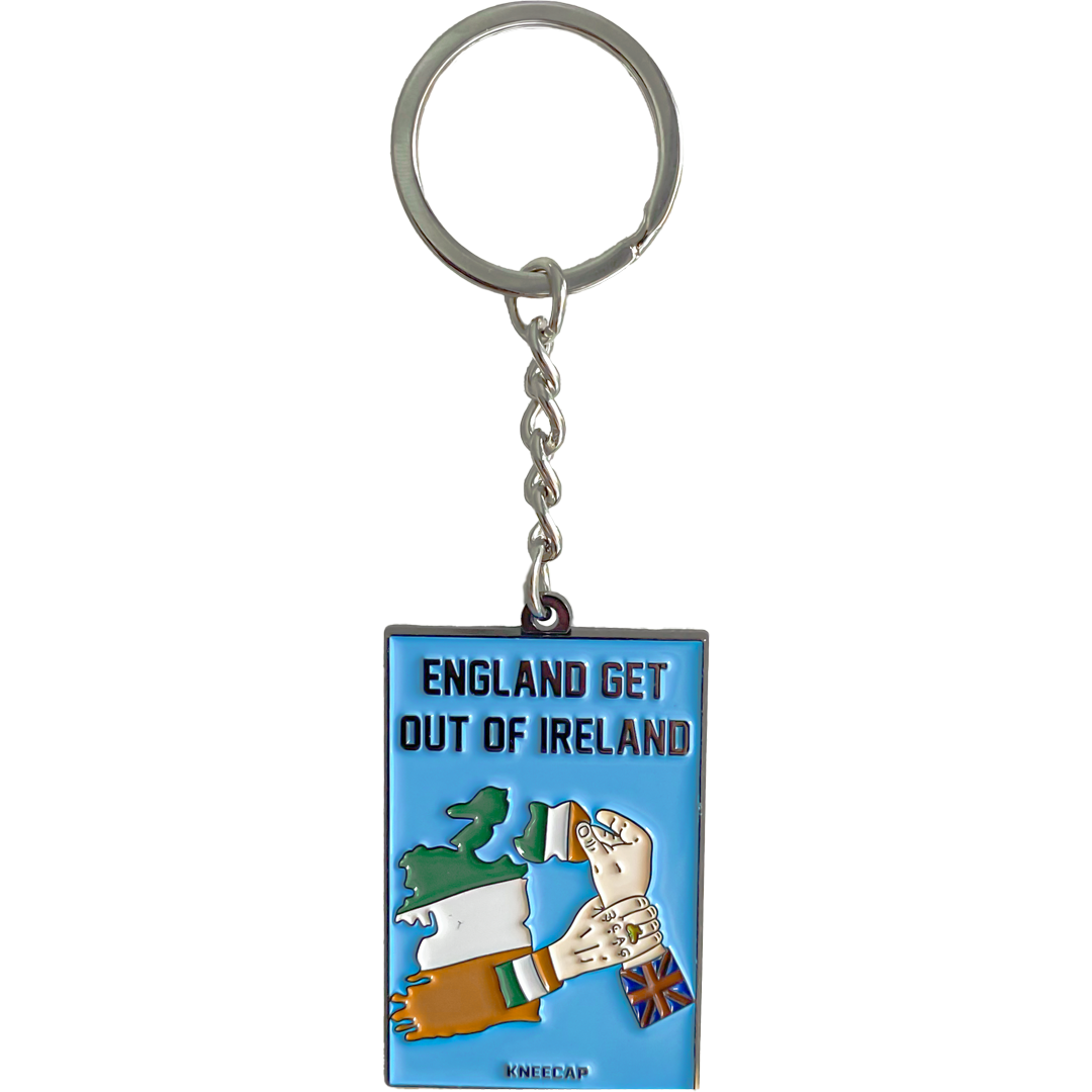 England get out of Ireland Enamel Keyring