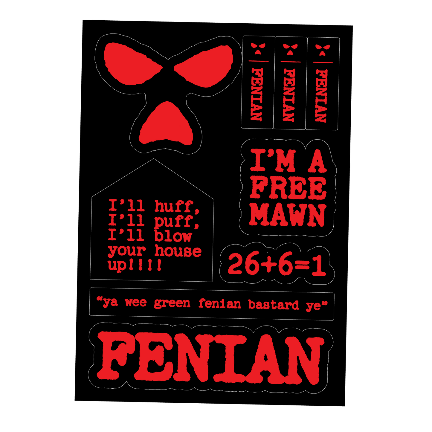 FENIAN STICKER SHEET